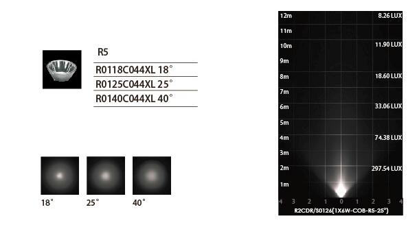 R2CDR0126 R2CDS0126 24V 또는 110 - 240VAC 1 * 10W COB LED 실내 조명 750~850LM OEM/ODM 가능 1