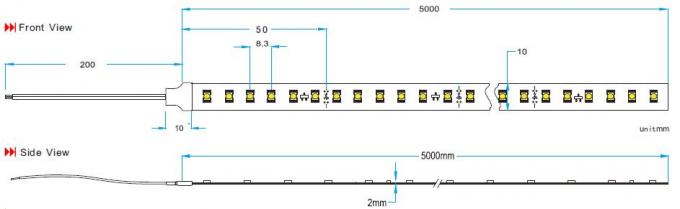 LED 스트립 조명 10 - 15 미터 지속적인 주행 길이를 모는 3528의 정전류 IC 0
