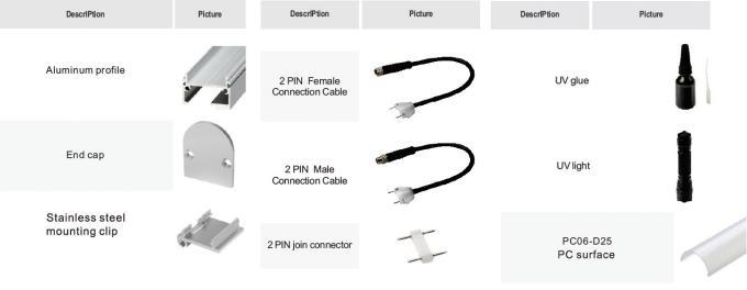 벽 세척 조명을 위한 IP67 24VDC 고성능 가동 가능한 LED 선형 점화 0