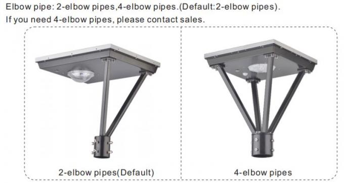 Type of elbow pipe options for SOLAR LED Post top light