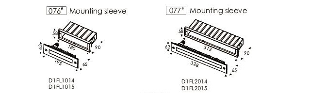 24V 저전압 또는 110~240VAC 선형 계단 야외 조명 흰색 인쇄 유리 소프트 빔 195mm 3