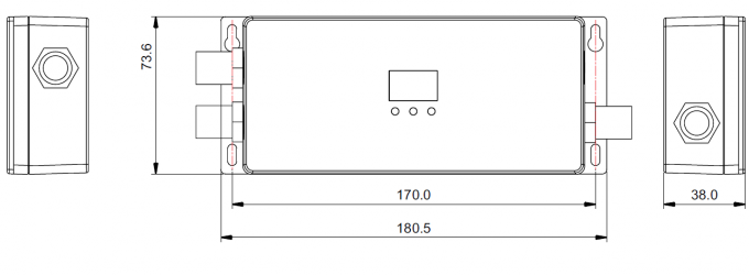 RGBW 4 채널 DMX512 디코더 출력 옥외 등급 IP67 방수 최대 720W 0