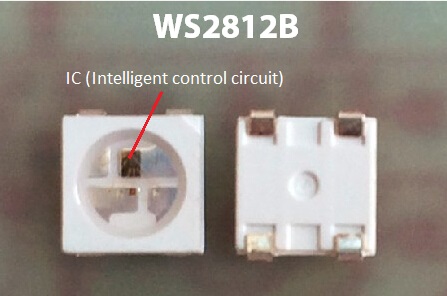 5VDC WS2812B 디지털 LED 스트립 조명 주소 지정 가능 30픽셀/M 및 30개 LED/M 2