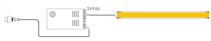 24VDC 옥수수 속 유연한 LED 스트립 조명 10W/M 전력 소비 지원 조광기 1
