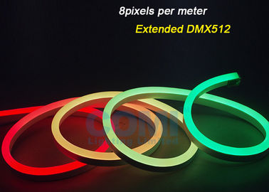 WS2812 프로그래밍 가능한 돔 DMX 디지털 픽셀 LED 네온 스트립 12W / M 60LED / m
