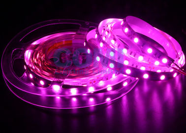 5050 LED 스트립 조명 핑크 색상 25000K, 12/24 볼트 Led 라이트 스트립 12mm FPC