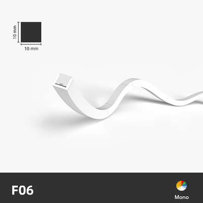 IP68 등급 10x10mm 미니 사이즈 LED 네온 플렉스 탑 뷰 디자인과 긴 수명